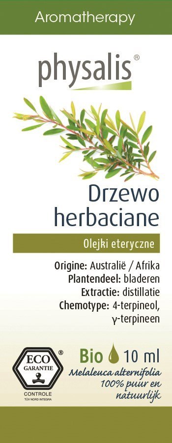 OLEJEK ETERYCZNY DRZEWO HERBACIANE ECO 10 ml - PHYSALIS OLEJEK ETERYCZNY DRZEWO HERBACIANE ECO 10 ml - PHYSALIS