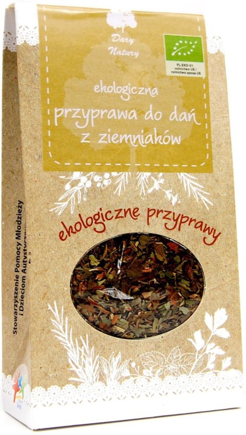 PRZYPRAWA DO DAŃ Z ZIEMNIAKÓW BIO 30 g - DARY NATURY PRZYPRAWA DO DAŃ Z ZIEMNIAKÓW BIO 30 g - DARY NATURY