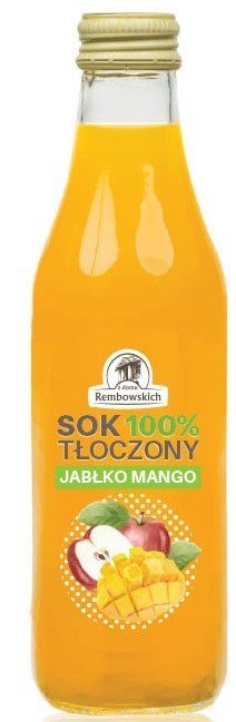 SOK JABŁKOWY Z MANGO NFC 250 ml - REMBOWSCY SOK JABŁKOWY Z MANGO NFC 250 ml - REMBOWSCY
