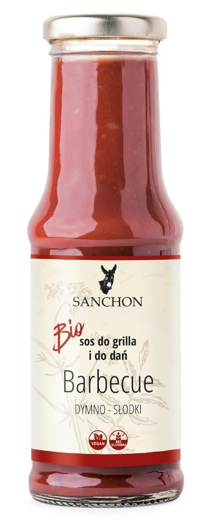 SOS BARBECUE WEGAŃSKI BEZGLUTENOWY BIO 210 ml - SANCHON SOS BARBECUE WEGAŃSKI BEZGLUTENOWY BIO 210 ml - SANCHON