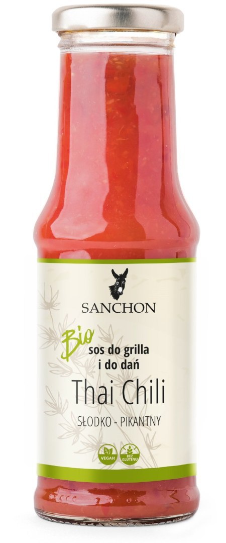 SOS THAI CHILI WEGAŃSKI BEZGLUTENOWY BIO 210 ml - SANCHON SOS THAI CHILI WEGAŃSKI BEZGLUTENOWY BIO 210 ml - SANCHON