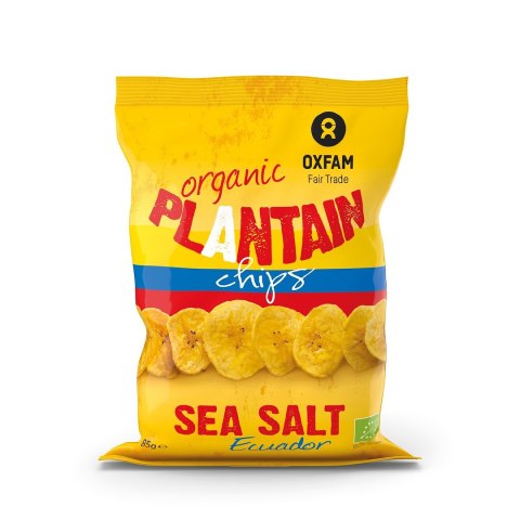 CHIPSY Z PLANTANA Z SOLĄ MORSKĄ BIO 85 g - OXFAM CHIPSY Z PLANTANA Z SOLĄ MORSKĄ BIO 85 g - OXFAM