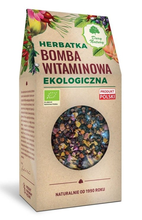 HERBATKA BOMBA WITAMINOWA BIO 200 g - DARY NATURY HERBATKA BOMBA WITAMINOWA BIO 200 g - DARY NATURY