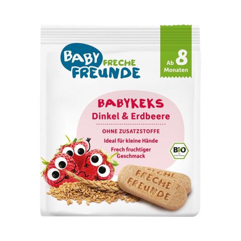 BISZKOPTY ORKISZOWE TRUSKAWKOWE OD 8 MIESIĄCA BIO 100 g - FRECHE FREUNDE BISZKOPTY ORKISZOWE TRUSKAWKOWE OD 8 MIESIĄCA BIO 100 g - FRECHE FREUNDE