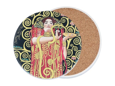 Podkładka ceramiczna, okrągła - G. Klimt, Medycyna (CARMANI) Podkładka ceramiczna, okrągła - G. Klimt, Medycyna (CARMANI)