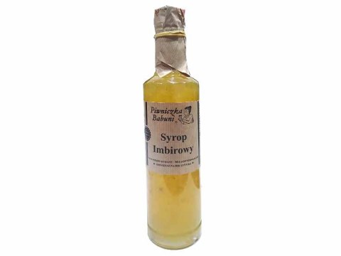SYROP IMBIROWY 500 ml PIWNICZKA BABUNI SYROP IMBIROWY 500 ml PIWNICZKA BABUNI