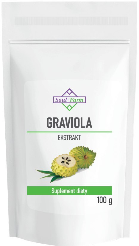 GRAVIOLA EKSTRAKT PROSZEK 100 g - SOUL FARM GRAVIOLA EKSTRAKT PROSZEK 100 g - SOUL FARM