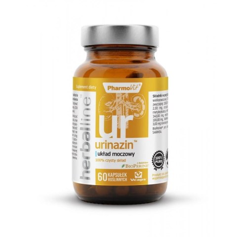 KAPSUŁKI NA UKŁAD MOCZOWY (URINAZIN) BEZGLUTENOWE 60 szt. - PHARMOVIT (HERBALLINE) KAPSUŁKI NA UKŁAD MOCZOWY (URINAZIN) BEZGLUTENOWE 60 szt. - PHARMOVIT (HERBALLINE)