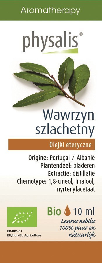 OLEJEK ETERYCZNY WAWRZYN SZLACHETNY BIO 10 ml - PHYSALIS OLEJEK ETERYCZNY WAWRZYN SZLACHETNY BIO 10 ml - PHYSALIS