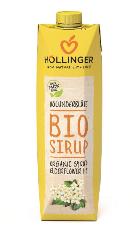 SYROP O SMAKU KWIATÓW CZARNEGO BZU BIO 1 L - HOLLINGER SYROP O SMAKU KWIATÓW CZARNEGO BZU BIO 1 L - HOLLINGER