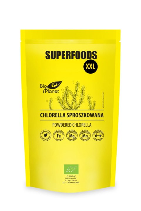 CHLORELLA SPROSZKOWANA BIO 600 g - BIO PLANET CHLORELLA SPROSZKOWANA BIO 600 g - BIO PLANET