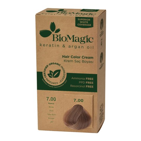 FARBA DO WŁOSÓW BLOND (7.00) 250 g - BIOMAGIC FARBA DO WŁOSÓW BLOND (7.00) 250 g - BIOMAGIC