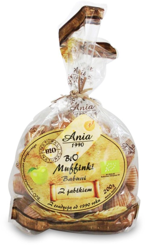 MUFFINKI BABUNI Z JABŁKIEM BIO 200 g - BIO ANIA MUFFINKI BABUNI Z JABŁKIEM BIO 200 g - BIO ANIA