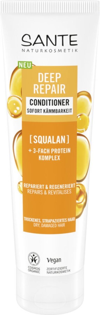 ODŻYWKA DO WŁOSÓW REGENERUJĄCA DO WŁOSÓW SUCHYCH I ZNISZCZONYCH SKWALAN I POTRÓJNY KOMPLEKS PROTEINOWY ECO 150 ml - SANTE ODŻYWKA DO WŁOSÓW REGENERUJĄCA DO WŁOSÓW SUCHYCH I ZNISZCZONYCH SKWALAN I POTRÓJNY KOMPLEKS PROTEINOWY ECO 150 ml - SANTE