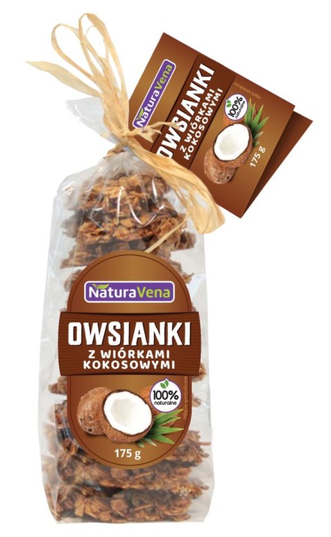 CIASTKA OWSIANKI Z WIÓRKAMI KOKOSOWYMI 175 g - NATURAVENA CIASTKA OWSIANKI Z WIÓRKAMI KOKOSOWYMI 175 g - NATURAVENA