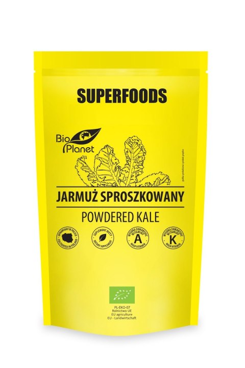 JARMUŻ SPROSZKOWANY BIO 125 g - BIO PLANET JARMUŻ SPROSZKOWANY BIO 125 g - BIO PLANET