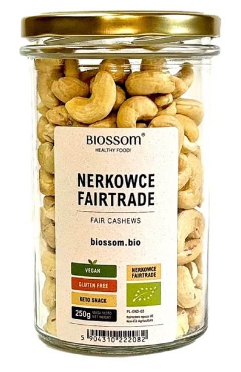ORZECHY NERKOWCA FAIR TRADE BEZGLUTENOWE BIO 250 g - BIOSSOM ORZECHY NERKOWCA FAIR TRADE BEZGLUTENOWE BIO 250 g - BIOSSOM