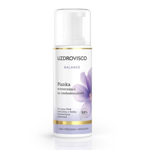 PIANA DO TWARZY OCZYSZCZAJĄCA NA NIEDOSKONAŁOŚCI 150 ml - UZDROVISCO (BALANCE) PIANA DO TWARZY OCZYSZCZAJĄCA NA NIEDOSKONAŁOŚCI 150 ml - UZDROVISCO (BALANCE)