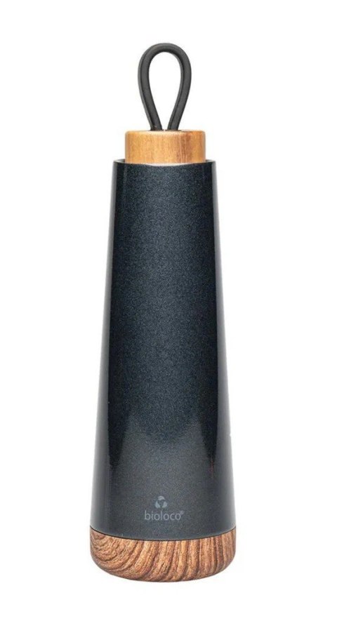 BUTELKA TERMICZNA Z SILIKONOWYM UCHWYTEM CZARNA 500 ml - CHIC-MIC