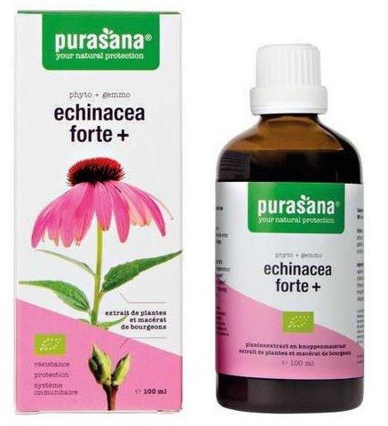 JEŻÓWKA PURPUROWA (ECHINACEA FORTE) KROPLE BIO 100 ml - PURASANA JEŻÓWKA PURPUROWA (ECHINACEA FORTE) KROPLE BIO 100 ml - PURASANA