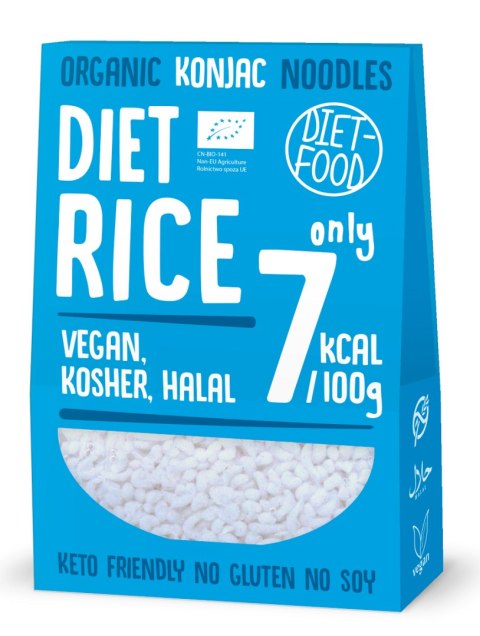 MAKARON (KONJAC W KSZTAŁCIE RYŻU) BEZGLUTENOWY BIO 385 g (300 g) - DIET-FOOD MAKARON (KONJAC W KSZTAŁCIE RYŻU) BEZGLUTENOWY BIO 385 g (300 g) - DIET-FOOD