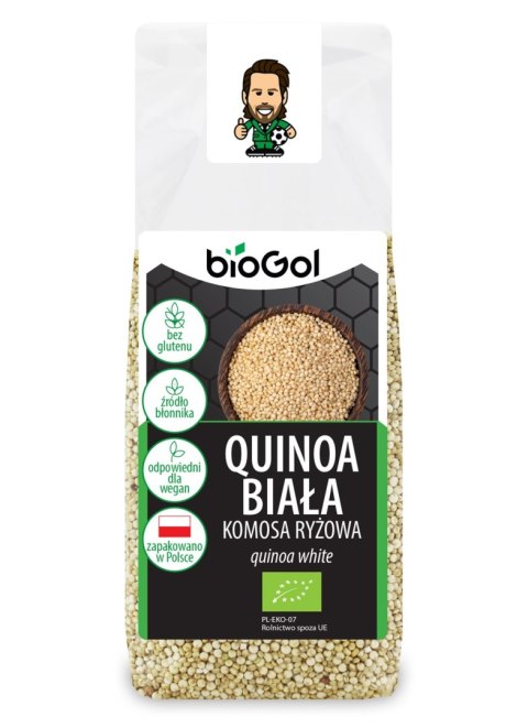QUINOA BIAŁA (KOMOSA RYŻOWA) BEZGLUTENOWA BIO 250 g - BIOGOL QUINOA BIAŁA (KOMOSA RYŻOWA) BEZGLUTENOWA BIO 250 g - BIOGOL