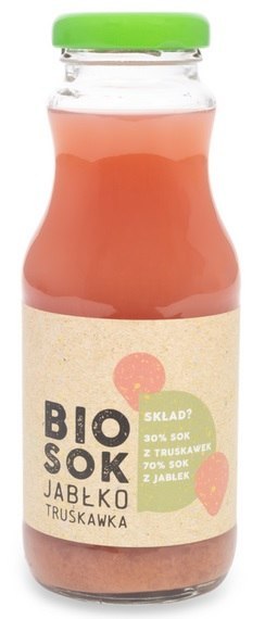 SOK JABŁKOWO - TRUSKAWKOWY NFC BIO 250 ml - OWOCOWE SMAKI SOK JABŁKOWO - TRUSKAWKOWY NFC BIO 250 ml - OWOCOWE SMAKI
