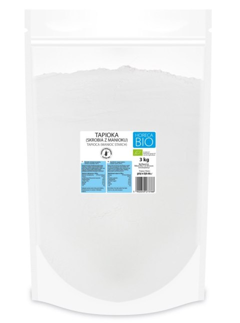 TAPIOKA (SKROBIA Z MANIOKU) BEZGLUTENOWA BIO 3 kg - HORECA (BIO PLANET) TAPIOKA (SKROBIA Z MANIOKU) BEZGLUTENOWA BIO 3 kg - HORECA (BIO PLANET)