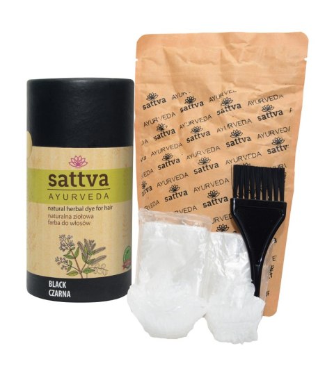 HENNA CZARNA ECO 150 g - SATTVA (AYURVEDA) HENNA CZARNA ECO 150 g - SATTVA (AYURVEDA)