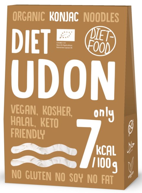 MAKARON (KONJAC) UDON BEZGLUTENOWY BIO 385 g (300 g) - DIET-FOOD MAKARON (KONJAC) UDON BEZGLUTENOWY BIO 385 g (300 g) - DIET-FOOD
