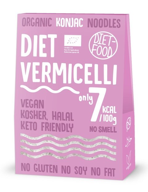 MAKARON (KONJAC) VERMICELLI BEZGLUTENOWY BIO 385 g (300 g) - DIET-FOOD MAKARON (KONJAC) VERMICELLI BEZGLUTENOWY BIO 385 g (300 g) - DIET-FOOD