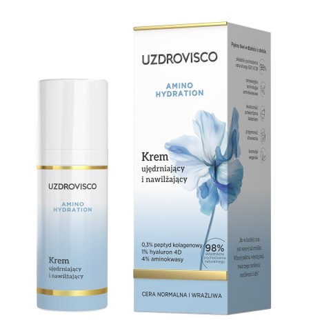 KREM DO TWARZY UJĘDRNAJĄCO - NAWILŻAJĄCY 50 ml - UZDROVISCO (AMINO HYDRATION) KREM DO TWARZY UJĘDRNAJĄCO - NAWILŻAJĄCY 50 ml - UZDROVISCO (AMINO HYDRATION)