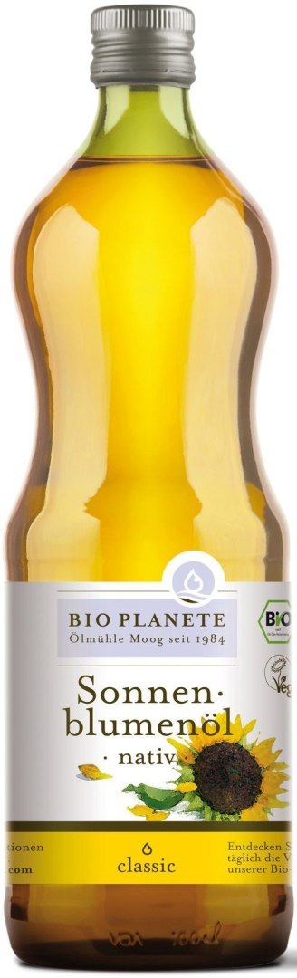OLEJ SŁONECZNIKOWY TŁOCZONY NA ZIMNO BIO 1 L - BIO PLANETE OLEJ SŁONECZNIKOWY TŁOCZONY NA ZIMNO BIO 1 L - BIO PLANETE