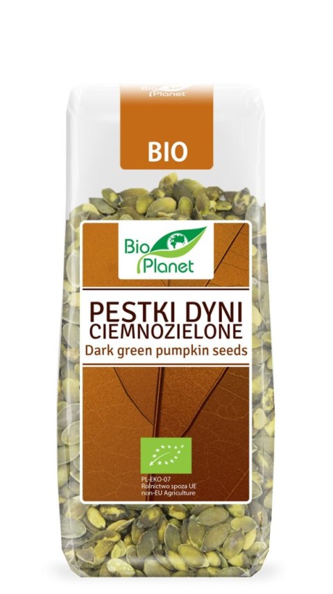 PESTKI DYNI CIEMNOZIELONE BIO 150 g - BIO PLANET PESTKI DYNI CIEMNOZIELONE BIO 150 g - BIO PLANET
