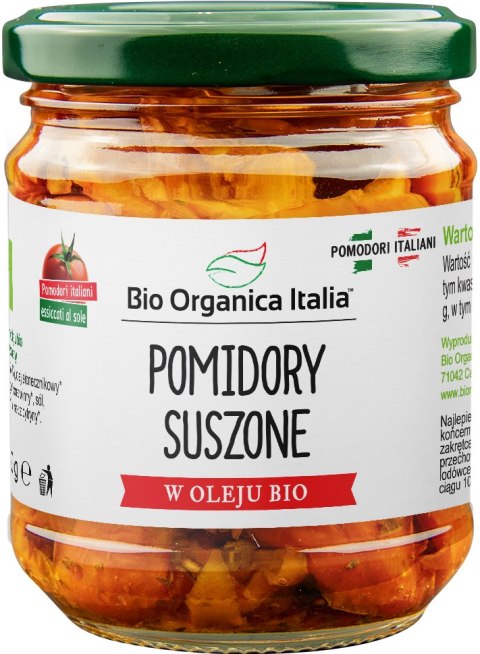 POMIDORY SUSZONE W OLEJU BIO 190 g (SŁOIK) - BIO ORGANICA ITALIA POMIDORY SUSZONE W OLEJU BIO 190 g (SŁOIK) - BIO ORGANICA ITALIA