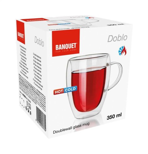 SZKLANKA TERMICZNA KUBEK 350ml Z PODWÓJNĄ SCIANKĄ DO KAWY HERBATY