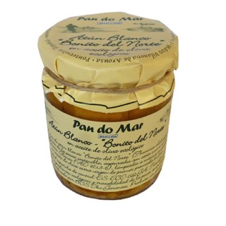 TUŃCZYK BIAŁY W BIO OLIWIE Z OLIWEK EXTRA VIRGIN 220 g (SŁOIK) - PAN DO MAR