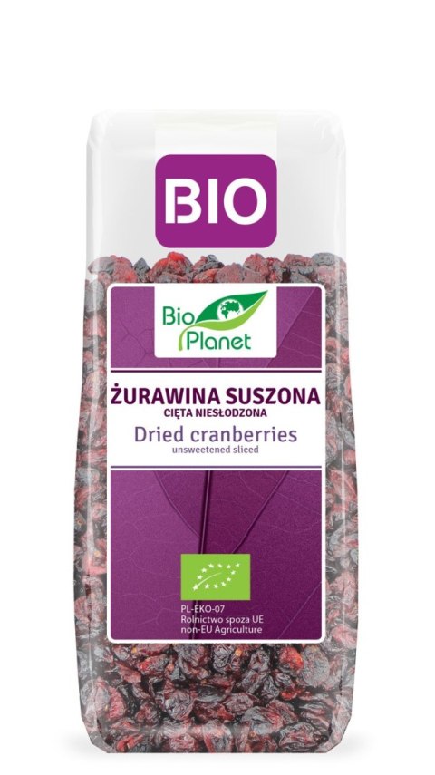 ŻURAWINA SUSZONA CIĘTA NIESŁODZONA BIO 100 g - BIO PLANET ŻURAWINA SUSZONA CIĘTA NIESŁODZONA BIO 100 g - BIO PLANET