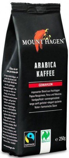 KAWA MIELONA ARABICA 100 % FAIR TRADE BIO 250 g - MOUNT HAGEN KAWA MIELONA ARABICA 100 % FAIR TRADE BIO 250 g - MOUNT HAGEN