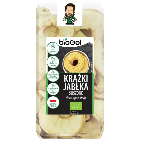 JABŁKA SUSZONE KRĄŻKI BEZGLUTENOWE BIO 50 g - BIO GOL JABŁKA SUSZONE KRĄŻKI BEZGLUTENOWE BIO 50 g - BIO GOL