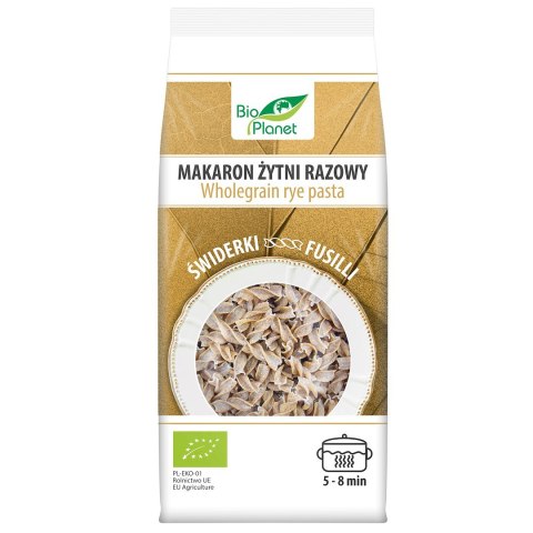 MAKARON (ŻYTNI RAZOWY) ŚWIDERKI BIO 400 g - BIO PLANET MAKARON (ŻYTNI RAZOWY) ŚWIDERKI BIO 400 g - BIO PLANET