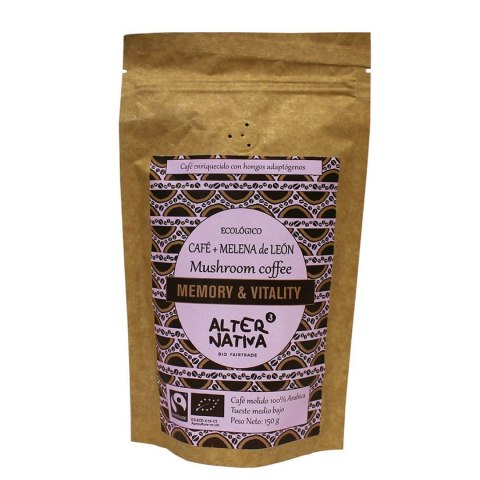 KAWA MIELONA ARABICA Z LION`S MANE FAIR TRADE BEZGLUTENOWA BIO 150 g - ALTERNATIVA3 KAWA MIELONA ARABICA Z LION`S MANE FAIR TRADE BEZGLUTENOWA BIO 150 g - ALTERNATIVA3