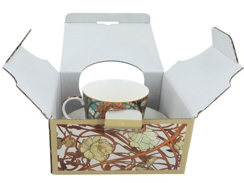 Filiżanka ze spodkiem - Inspirowana malarstwem A. Mucha (CARMANI)