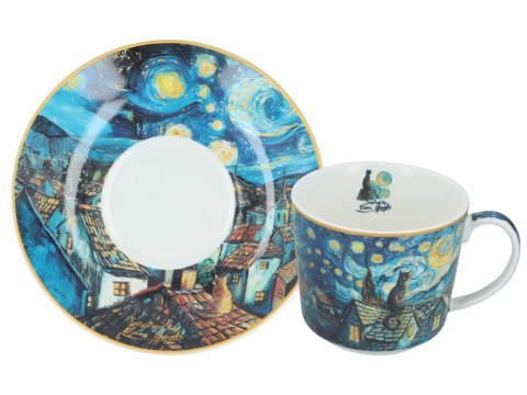 Filiżanka ze spodkiem - Inspirowana malarstwem V. van Gogh (CARMANI)