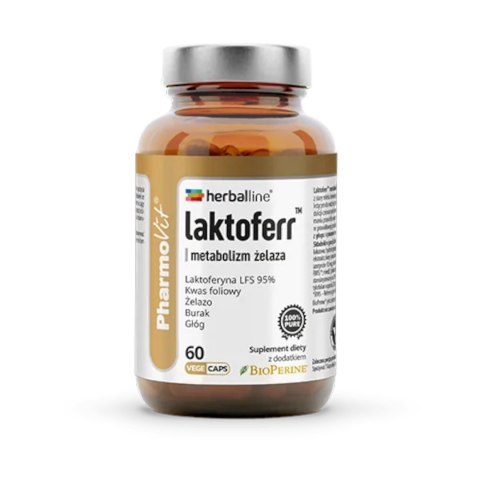 KAPSUŁKI NA METABOLIZM ŻELAZA (LAKTOFERR) BEZGLUTENOWE 60 szt. - PHARMOVIT (HERBALLINE) KAPSUŁKI NA METABOLIZM ŻELAZA (LAKTOFERR) BEZGLUTENOWE 60 szt. - PHARMOVIT (HERBALLINE)