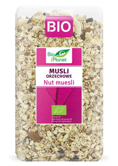 MUSLI ORZECHOWE BIO 600 g - BIO PLANET MUSLI ORZECHOWE BIO 600 g - BIO PLANET