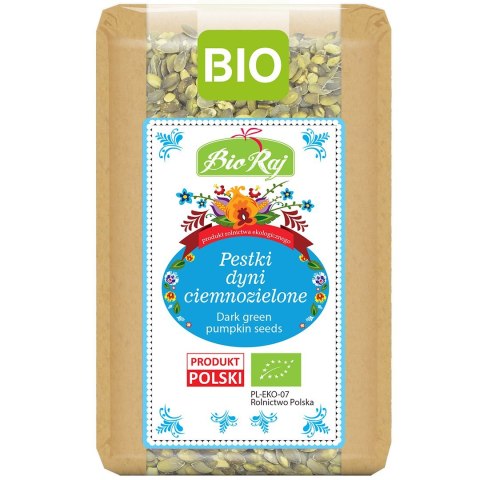 PESTKI DYNI CIEMNOZIELONE BIO (POLSKA) 300 g - BIO RAJ PESTKI DYNI CIEMNOZIELONE BIO (POLSKA) 300 g - BIO RAJ