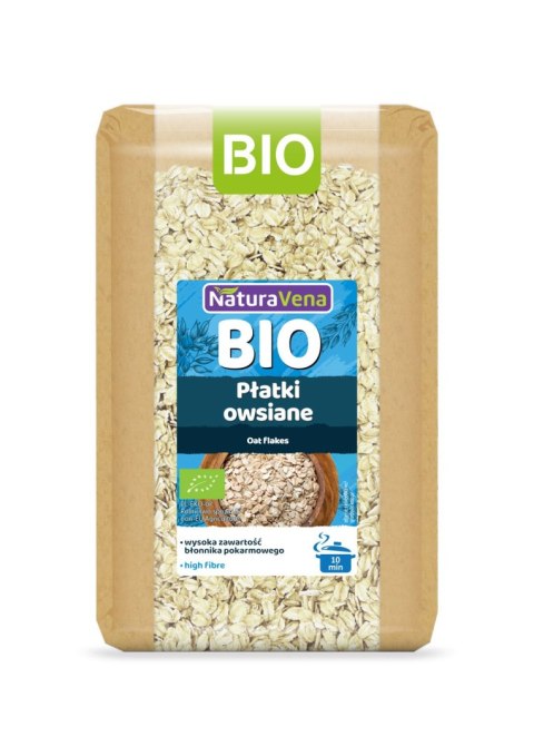 PŁATKI OWSIANE BIO 600 g - NATURAVENA PŁATKI OWSIANE BIO 600 g - NATURAVENA