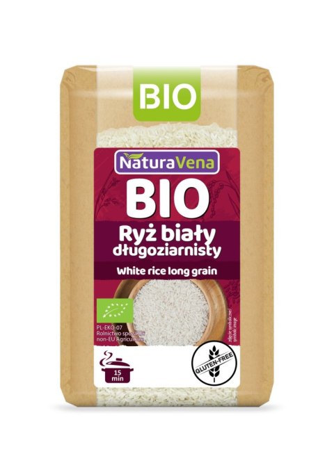 RYŻ BIAŁY DŁUGOZIARNISTY BEZGLUTENOWY BIO 500 g - NATURAVENA RYŻ BIAŁY DŁUGOZIARNISTY BEZGLUTENOWY BIO 500 g - NATURAVENA