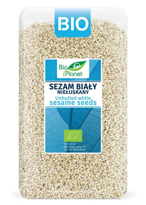 SEZAM BIAŁY NIEŁUSKANY BIO 1 kg - BIO PLANET SEZAM BIAŁY NIEŁUSKANY BIO 1 kg - BIO PLANET